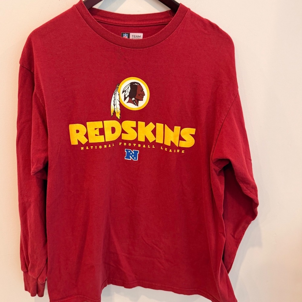 NFL Team Apparel Washington Redskins Long Sleeve T-Shirt Burgundy Mens Large